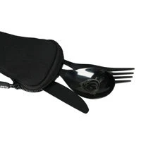 CarpLife Black Etched Cutlery Set